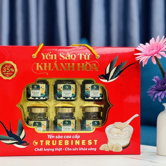 Set quà Yến chưng sẵn 6 lọ