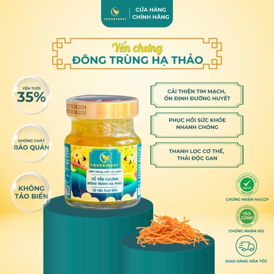 Tổ yến chưng đông trùng hạ thảo